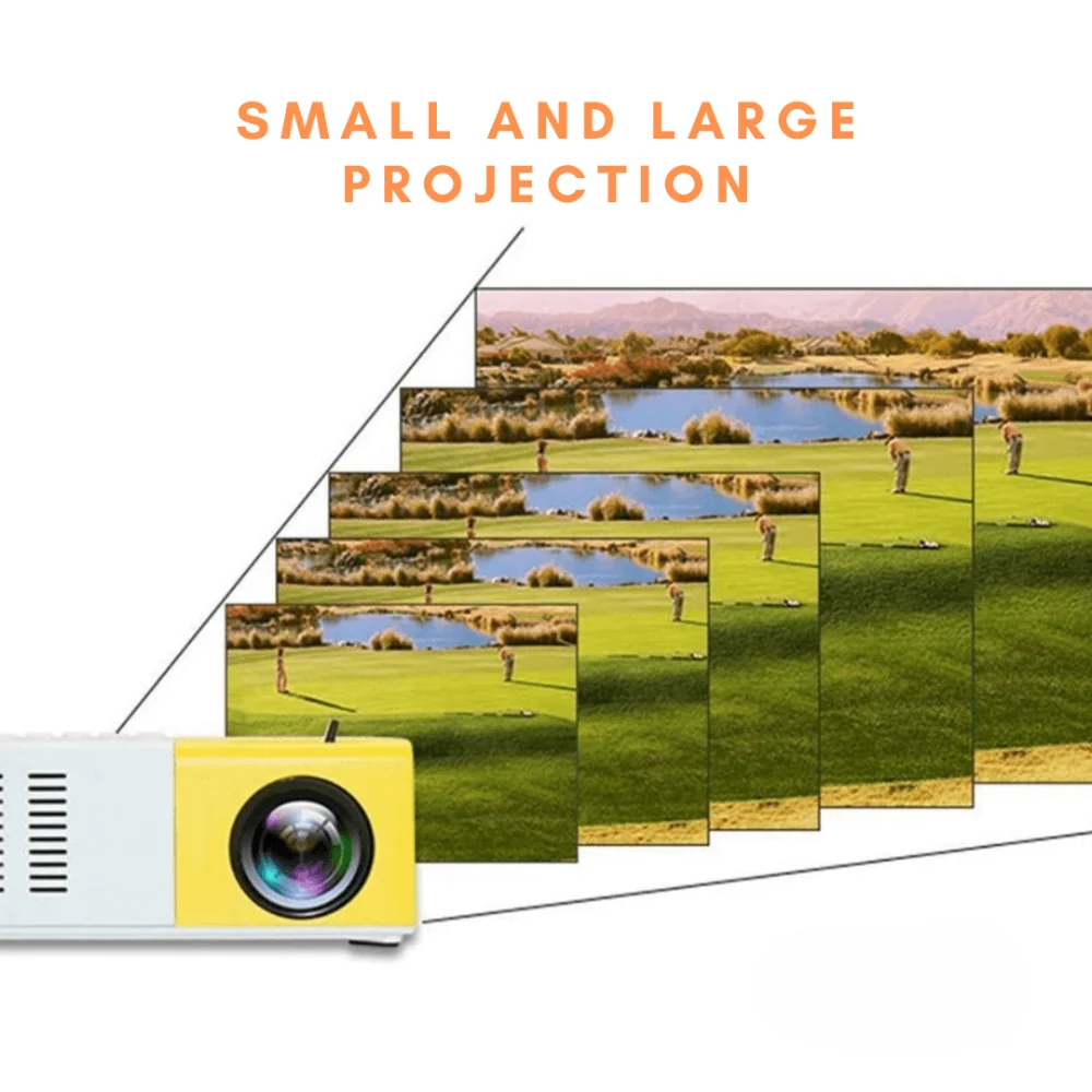 Portable Mini Outdoor Projector Compact Home Entertainment - Image 2